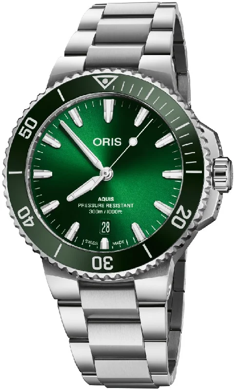 men's mechanical watches with shock-resistant design -Oris Aquis Date 41.5mm