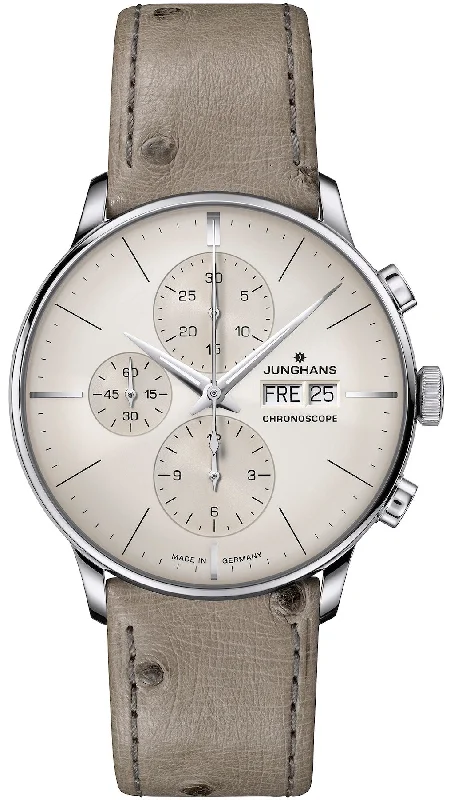 men's mechanical watches with C3 SuperLuminova display function -Junghans Meister Chronoscope men's mechanical watches with C3 SuperLuminova display function -Junghans Meister Chronoscope