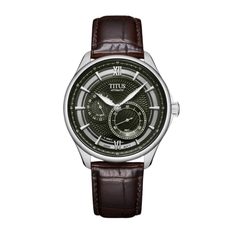men's Seiko vintage style watches -SOLVIL ET TITUS CLASSIC W06-03332-002 3 HANDS AUTOMATIC MEN WATCH