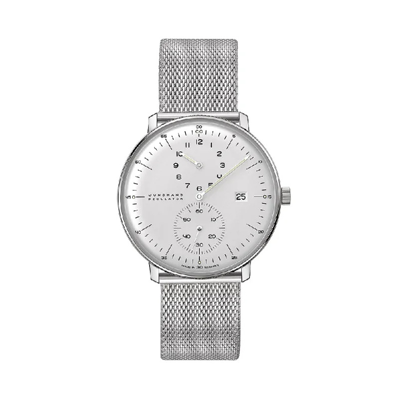 men's dive watches with leap year style -Max Bill Regulator 40mm - Silver on Bracelet
