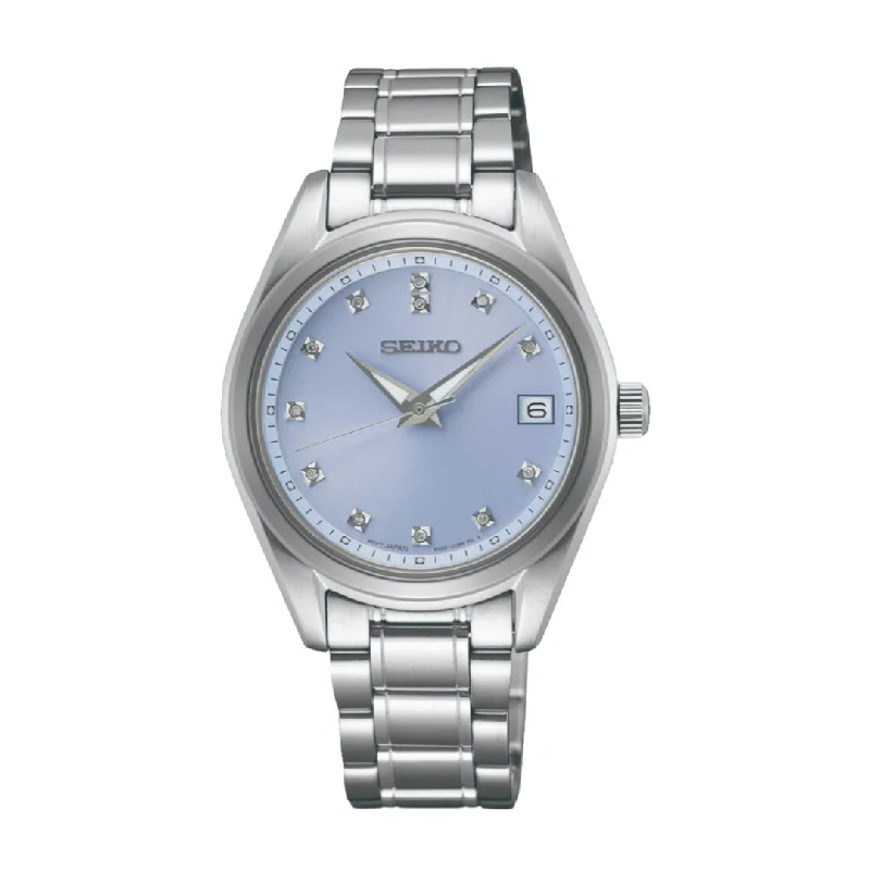 women's mechanical watches with dual time zone design -SEIKO SUR581P1 CONCEPTUAL QUARTZ ANALOGUE 3 HANDS DATE WOMEN WATCH