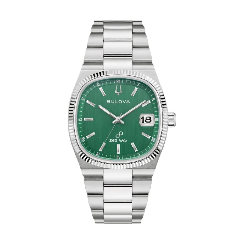 men's chronograph watches with silicone style straps for outdoor activities -Super Seville HPQ Precisionist 37.5mm - Green men's chronograph watches with silicone style straps for outdoor activities -Super Seville HPQ Precisionist 37.5mm - Green