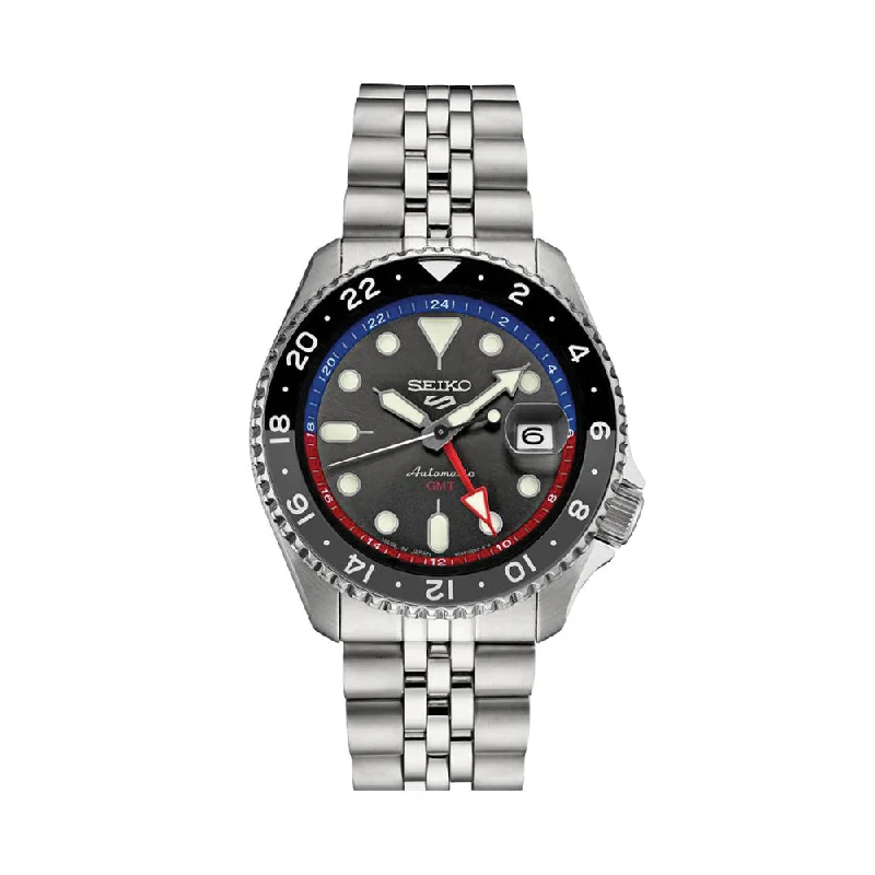 travel-storage solutions-SSK019 5 Sports GMT 42.5mm - Black on Bracelet