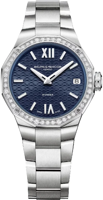 women's mechanical watches for surfing enthusiasts -Baume et Mercier Riviera Quartz Diamond Ladies