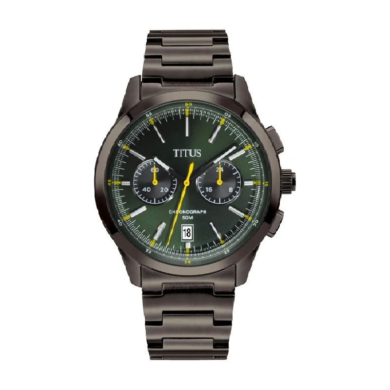 men's digital watches with world time -SOLVIL ET TITUS BRAVO W06-03236-011 CHRONOGRAPH QUARTZ MEN WATCH