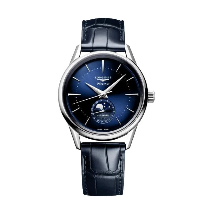 holiday-party dresswatches-Flagship Heritage Moonphase Sunray Blue