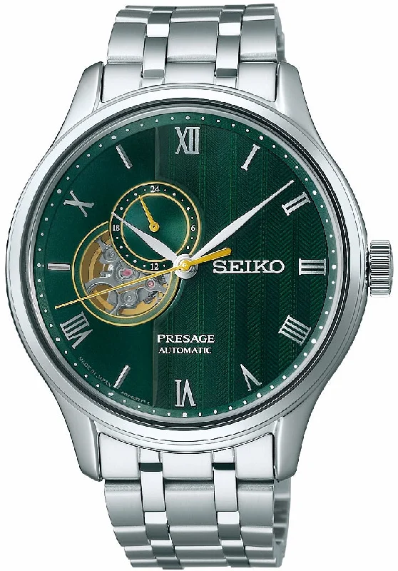 men's Seiko with dual time function -Seiko Presage Zen Garden