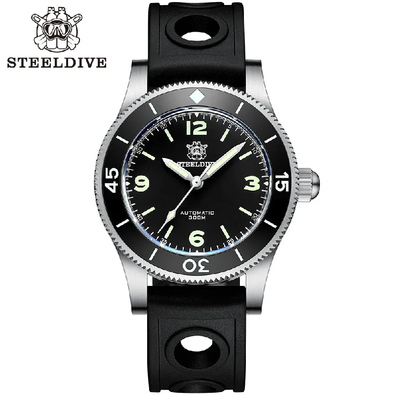 men's dive watches with shock-resistant design -Steeldive SD1952 50-Fathoms Dive Watch