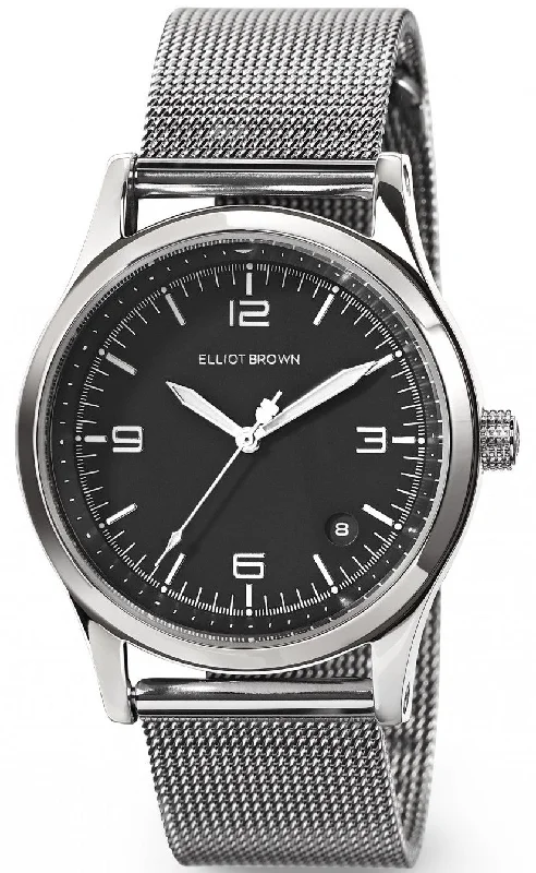 women's mechanical watches with dual time zone design -Elliot Brown Kimmeridge Ladies