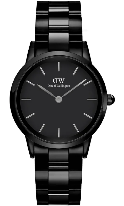women's mechanical watches for luxury enthusiasts -Daniel Wellington Watch Iconic Link Ceramic