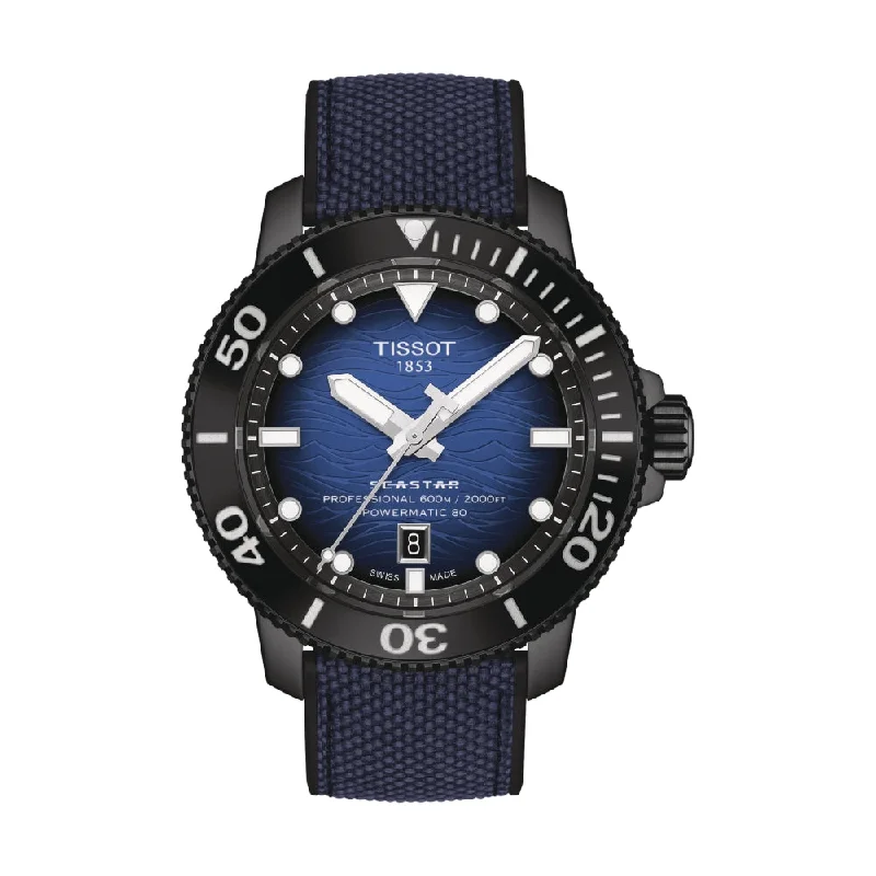 men's GMT watches with manual display function -Seastar 2000 Professional Powermatic 80 Blue Gradient Dial men's GMT watches with manual display function -Seastar 2000 Professional Powermatic 80 Blue Gradient Dial