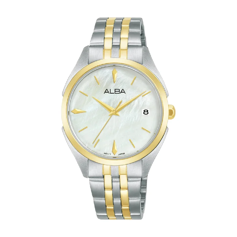 women's mechanical watches with durable design -ALBA AG8P36X FASHION QUARTZ 3 HANDS DATE WOMEN WATCH