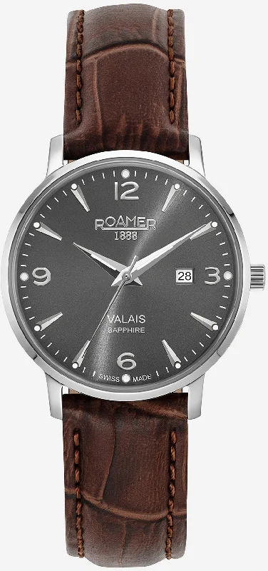women's mechanical watches with rubber style straps for water sports -Roamer Watch Valais Ladies women's mechanical watches with rubber style straps for water sports -Roamer Watch Valais Ladies