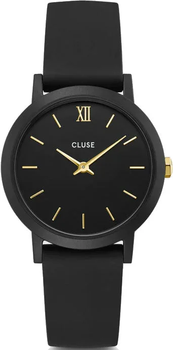 women's mechanical watches with vibration alert display function -Cluse Minuit Nylon Black Gold women's mechanical watches with vibration alert display function -Cluse Minuit Nylon Black Gold