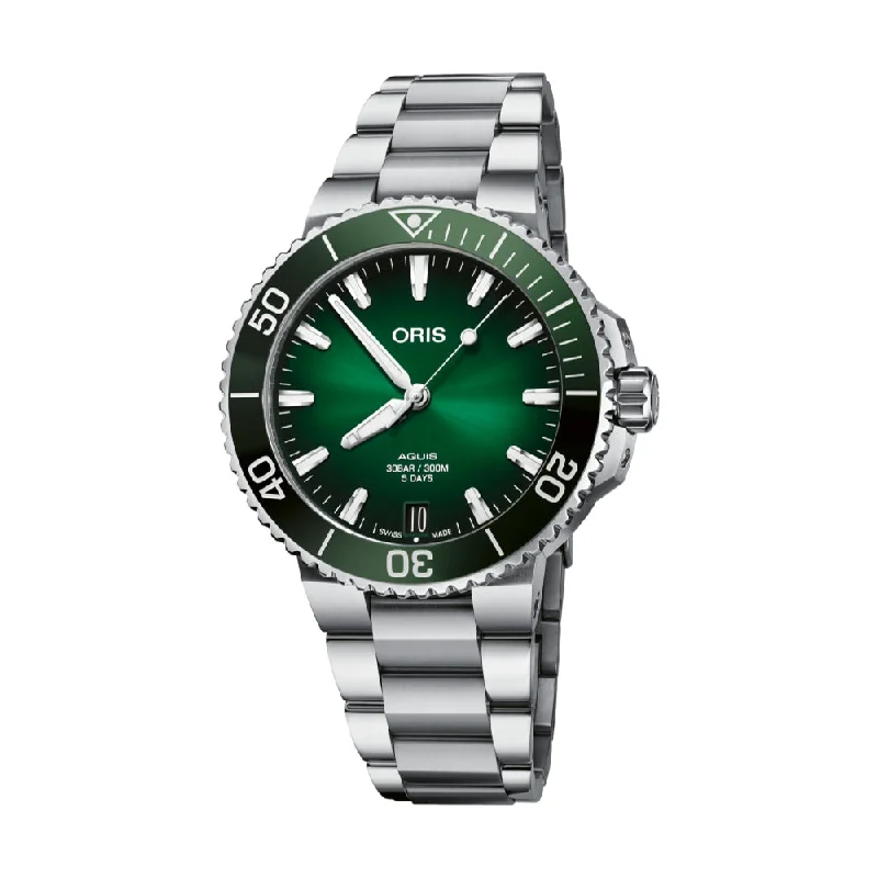 men's field watches for hiking -Aquis Date Cal 400 41.5mm