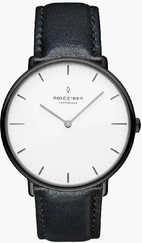 women's mechanical watches with logo engraving design -Nordgreen Native