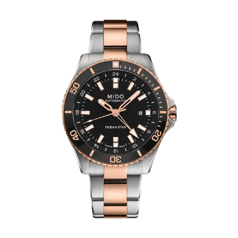 men's pilot watches with sporty design -Ocean Star GMT Two-Tone