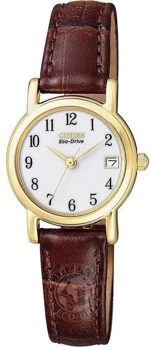 women's Citizen rugged design watches -Citizen Strap Eco Drive Ladies