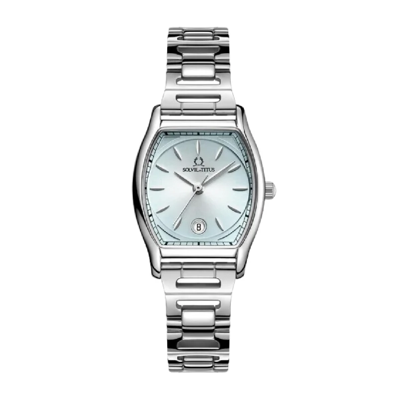 women's mechanical watches with elegant design -SOLVIL ET TITUS BARISTA W06-03326-007 3 HANDS DATE QUARTZ WOMEN WATCH