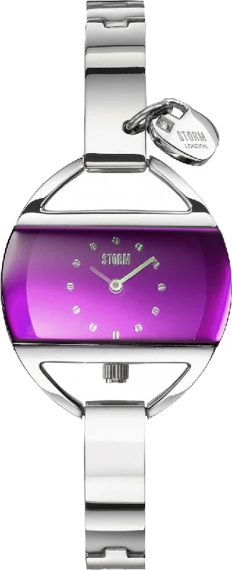 women's Storm monogram engraving watches -Storm Temptress Charm Lazer Purple