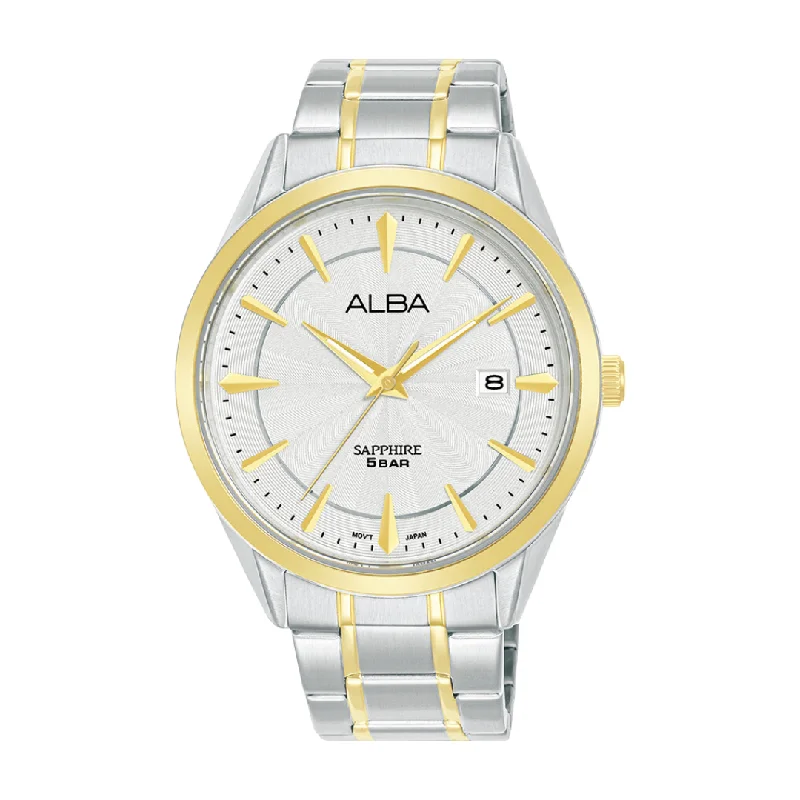 women's mechanical watches with high precision -ALBA AS9S50X PRESTIGE QUARTZ 3 HANDS DATE MEN WATCH