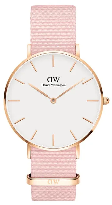 women's mechanical watches with timer display function -Daniel Wellington Watch Petite Rosewater White 36mm