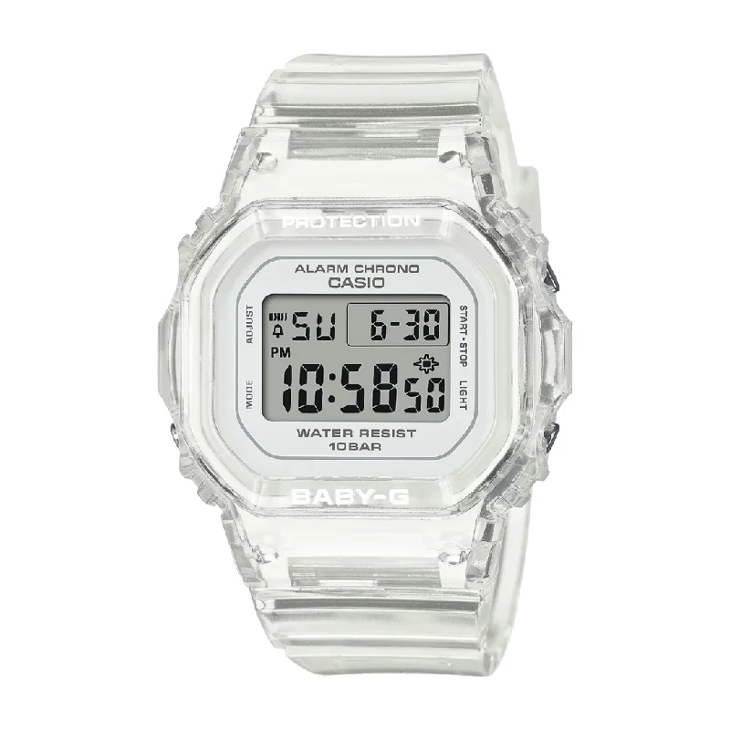 women's Casio corrosion-resistant design watches -CASIO BABY-G BGD-565US-7DR DIGITAL TRANSPARENT WATCH women's Casio corrosion-resistant design watches -CASIO BABY-G BGD-565US-7DR DIGITAL TRANSPARENT WATCH