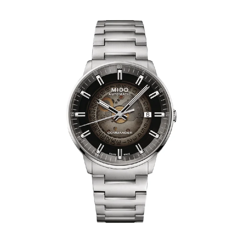 men's pilot watches with minimalist design -Commander Gradient Black
