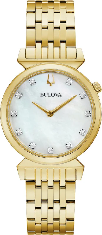 women's Bulova gold tone watches -Bulova Watch Regatta Ladies