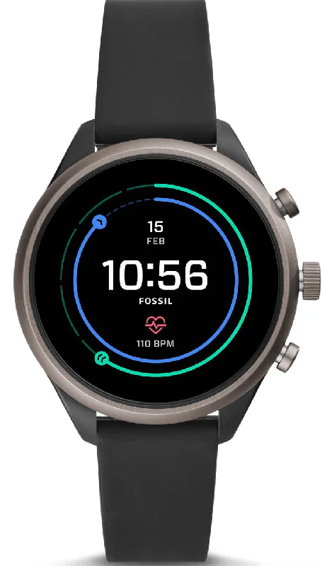 Mens Smart Watches Earthquake Alerts-Fossil Watch Sport Smartwatch Black Silicone D Mens Smart Watches Earthquake Alerts-Fossil Watch Sport Smartwatch Black Silicone D