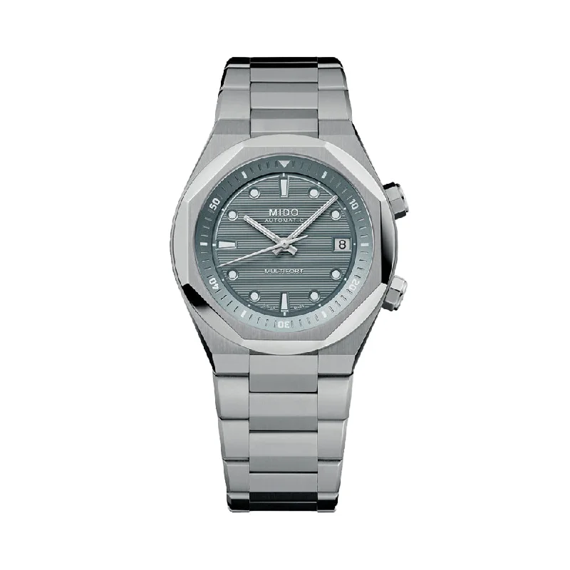 affordable men's field watches -Multifort 8 Two Crowns Automatic 40mm - Grey on Bracelet