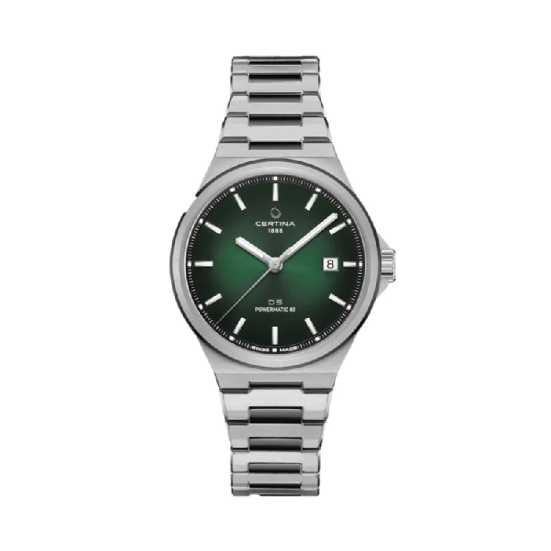 men's chronograph watches with compass function -DS-7 Powermatic 80 Green Dial, 39 mm men's chronograph watches with compass function -DS-7 Powermatic 80 Green Dial, 39 mm