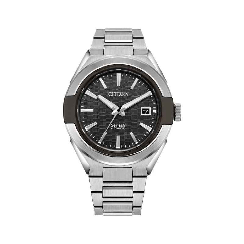 men's pilot watches with personalized engraving style design -Series8 870 Automatic Black