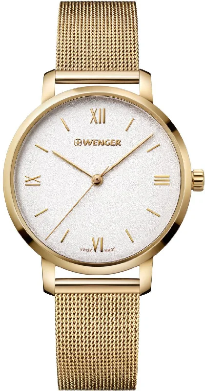 women's mechanical watches with dual time zone design -Wenger Metropolitan Donnissima Ladies
