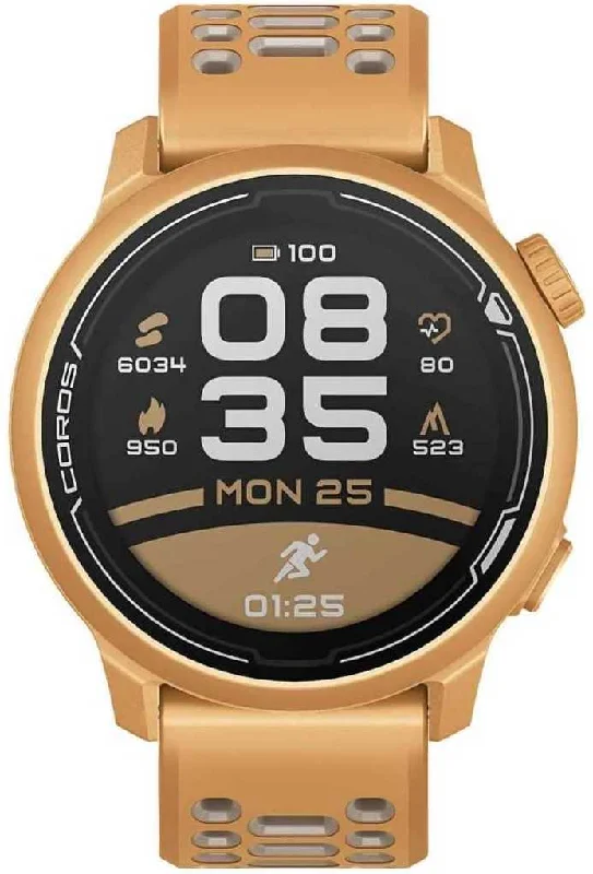 Smart Watches for Mens Noise Cancellation-Coros Watch Pace 2 Premium GPS Sport Gold