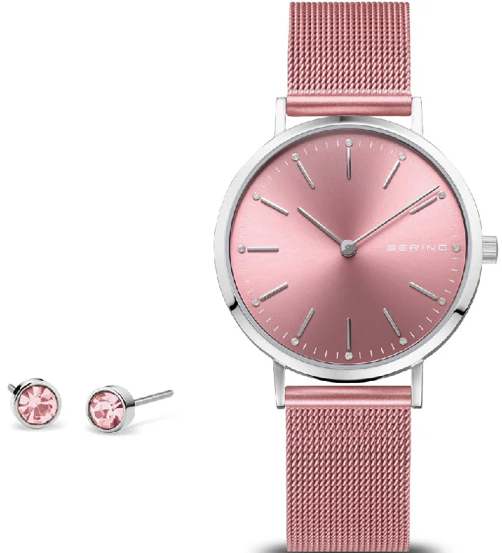 women's Bering backlight design watches -Bering Charity Ladies Set