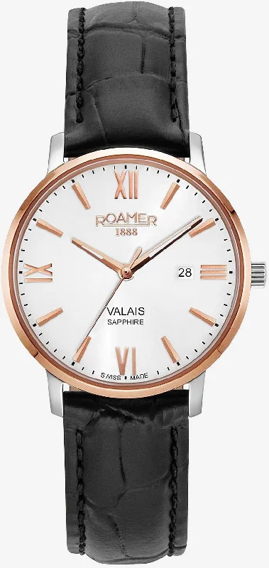 women's mechanical watches with NATO style straps for sports -Roamer Valais Ladies