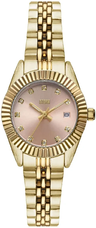 women's Storm cyclops watches -Storm Roxin Crystal Gold Pink