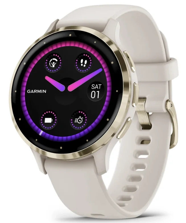 Smart Watches for Ladies Fashion-Garmin Venu 3S Soft Gold Smartwatch