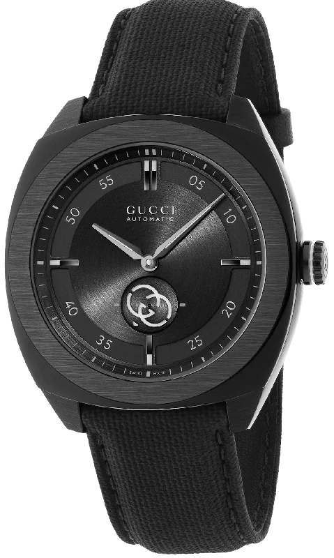 men's mechanical watches with luminescent design -Gucci Interlocking