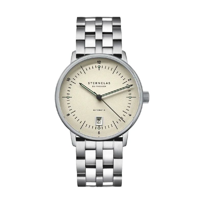 men's chronograph watches with fabric straps -Naos Pro Automatik Alabaster on Bracelet men's chronograph watches with fabric straps -Naos Pro Automatik Alabaster on Bracelet