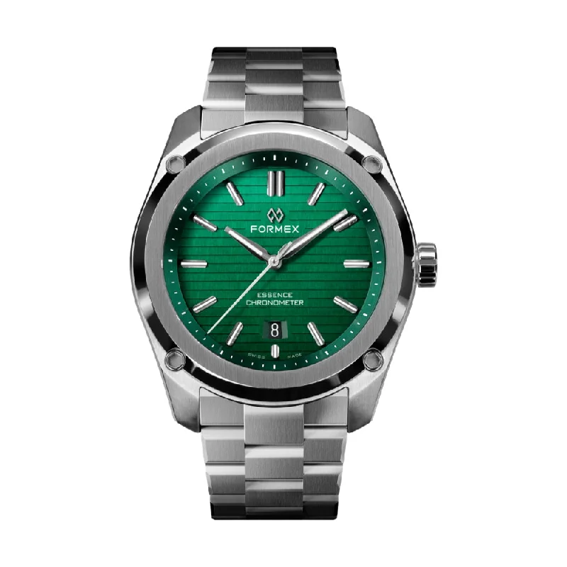 men's dive watches with cyclops style -Essence Chronometer 39mm Green
