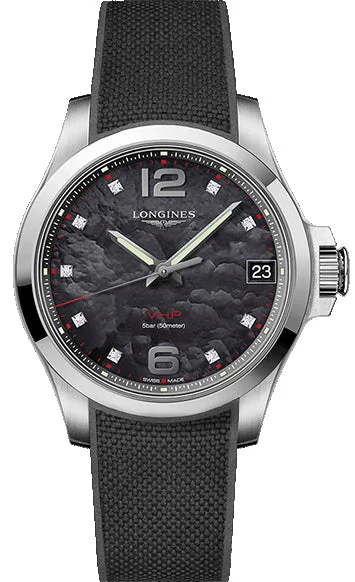 women's Longines with stopwatch display function -Longines Watch Conquest V.H.P Ladies women's Longines with stopwatch display function -Longines Watch Conquest V.H.P Ladies