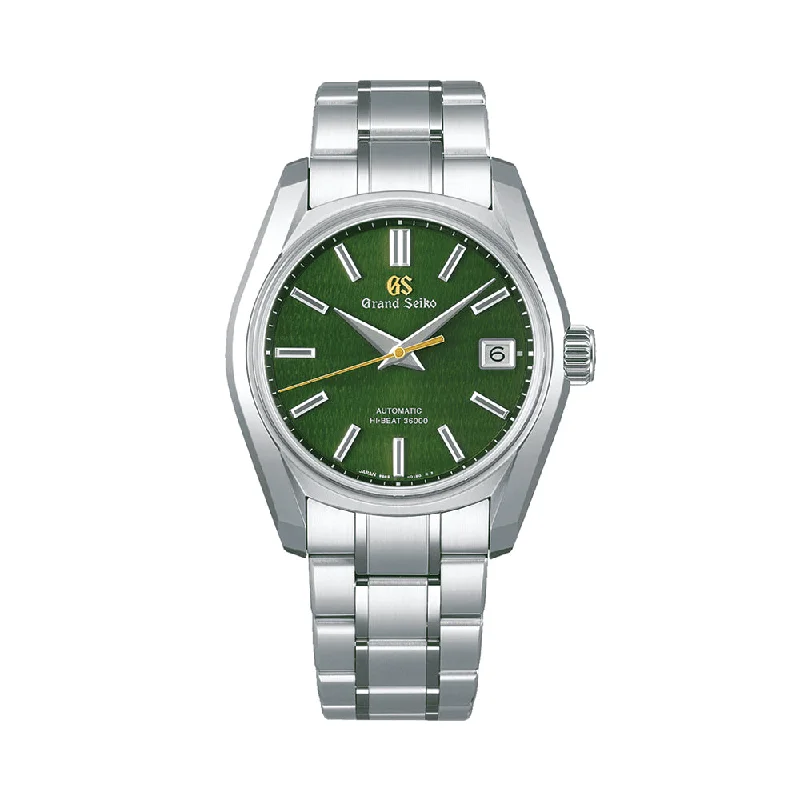 men's pilot watches with quartz design -SBGH351 "Rikka" Hi-Beat 36000 40mm - Green on Bracelet