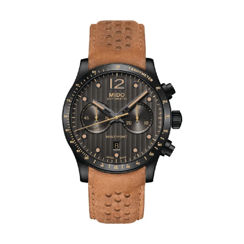 men's pilot watches with metal straps -Multifort Chronograph Adventure