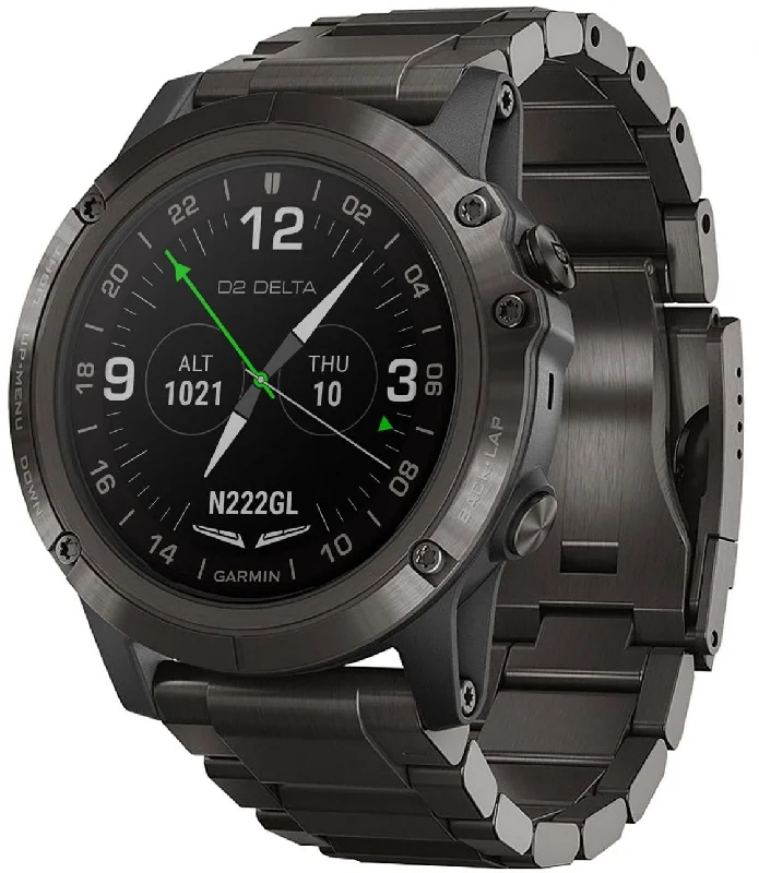 Smart Watches for Mens Heart Rate Variability-Garmin Watch D2 Delta PX Aviator Watch DLC Titanium Band Smart Watches for Mens Heart Rate Variability-Garmin Watch D2 Delta PX Aviator Watch DLC Titanium Band