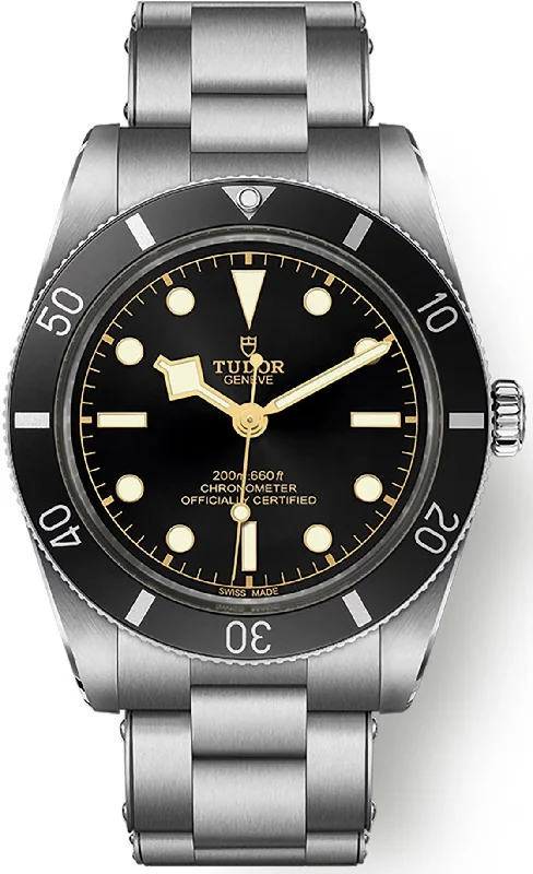 men's mechanical watches with metal style straps -TUDOR Black Bay 54