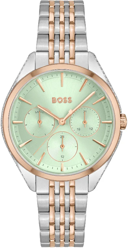 women's mechanical watches with Swiss SuperLuminova design -Boss Saya