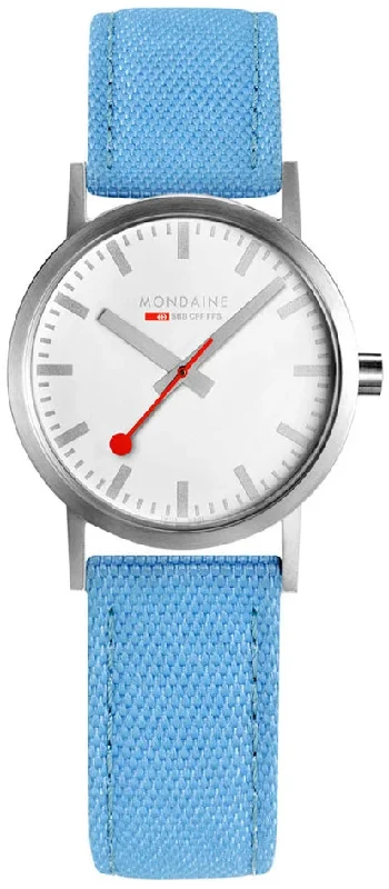 Affordable Women Mondaine watches for collectors -Mondaine Watch Classic 30mm Modern Blue