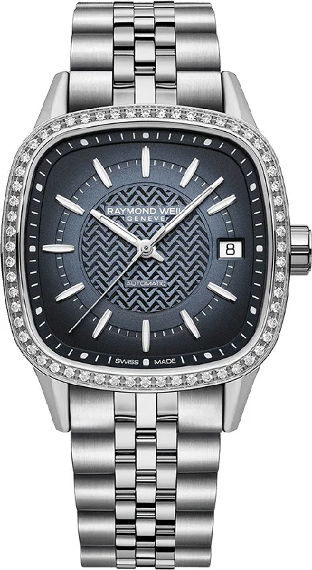 women's Raymond Weil with canvas straps -Raymond Weil Freelancer 60 Lab Blue Ladies Bracelet women's Raymond Weil with canvas straps -Raymond Weil Freelancer 60 Lab Blue Ladies Bracelet
